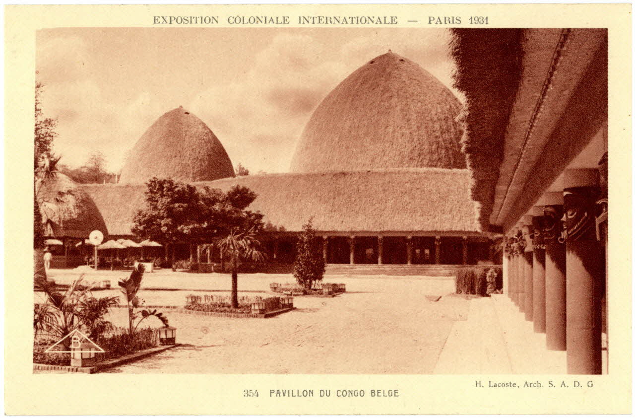 Braun et Cie Exposition coloniale internationale. Paris 1931. Pavillon du Congo belge. Lacoste, architecte Paris, Paris (75) 1931 Sou.B.30 Photo