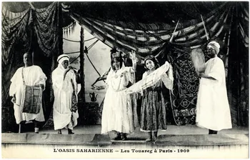 Ernest Louis Le Deley L'oasis saharienne.  Les touareg à Paris. 1909 Paris, Paris (75) 1909 Sou.B.37 Photo