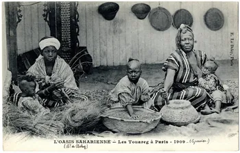 Ernest Louis Le Deley L'oasis saharienne. Bd de Clichy. Les touareg à Paris. 1909 (Gravier) Paris, Paris (75) 1909 Sou.B.41 Photo