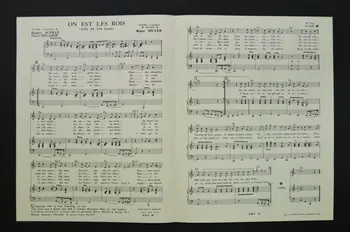 Hugues Aufray ; Roger Miller ; Pierre Delanoë ; Palace; chanson petit format 1964 1969.88.1510  Photo Mucem