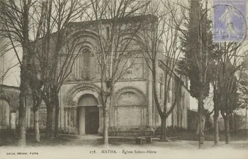carte postale EGLISE STE HERIE Charente-Maritime 1903-1920 010049 Photo
