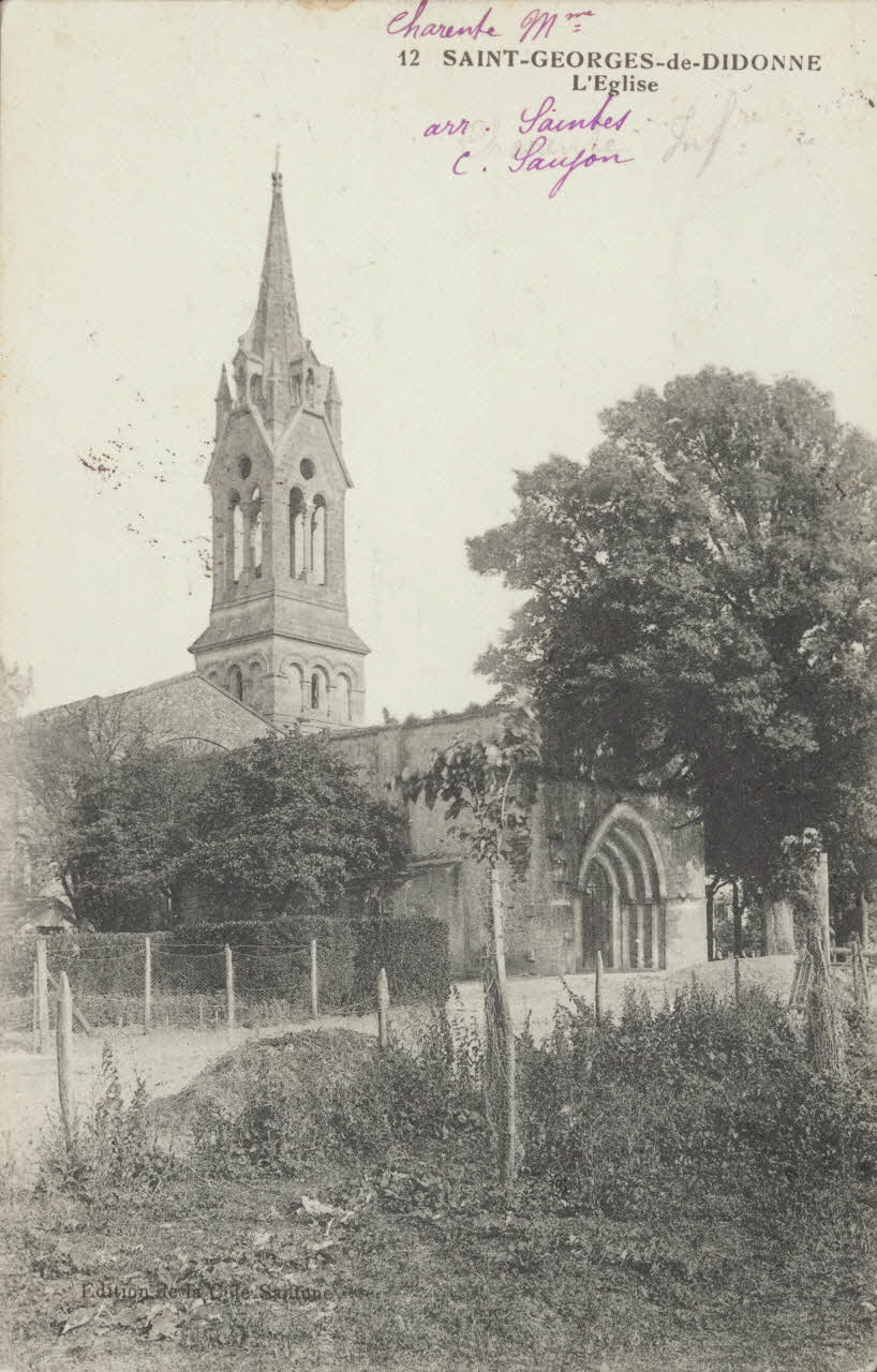 carte postale L'EGLISE Charente-Maritime 1918 010073 Photo