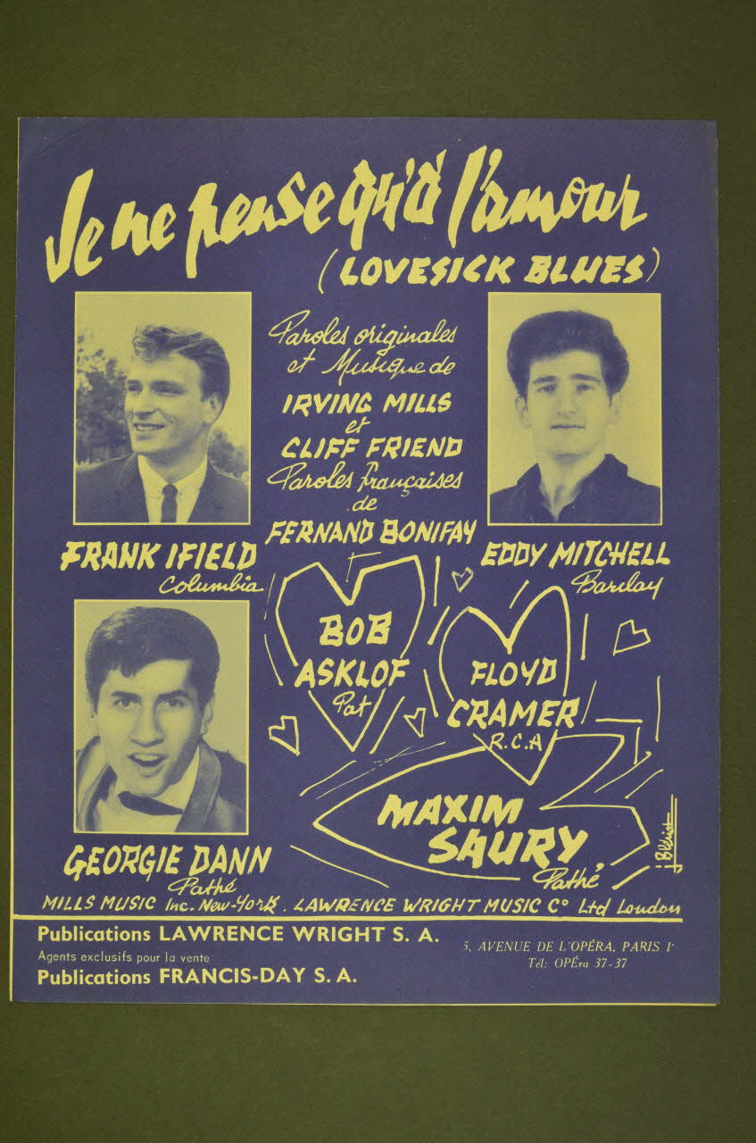 partition de musique petit format 1969.88.1518 Photo Mucem