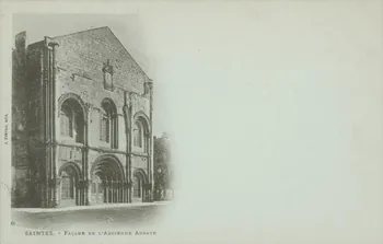 carte postale FACADE DE L'ANCIENNE ABBAYE Charente-Maritime 1903 010092 Photo
