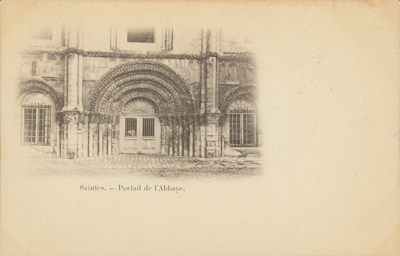 carte postale PORTAIL DE L'ABBAYE Charente-Maritime 1903 010095 Photo