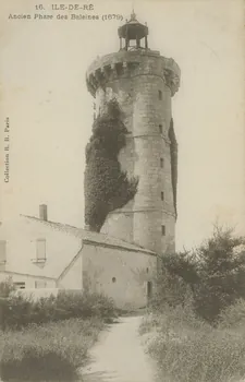 carte postale ANCIEN PHARE DES BALEINES 1903-1950 010175 Photo