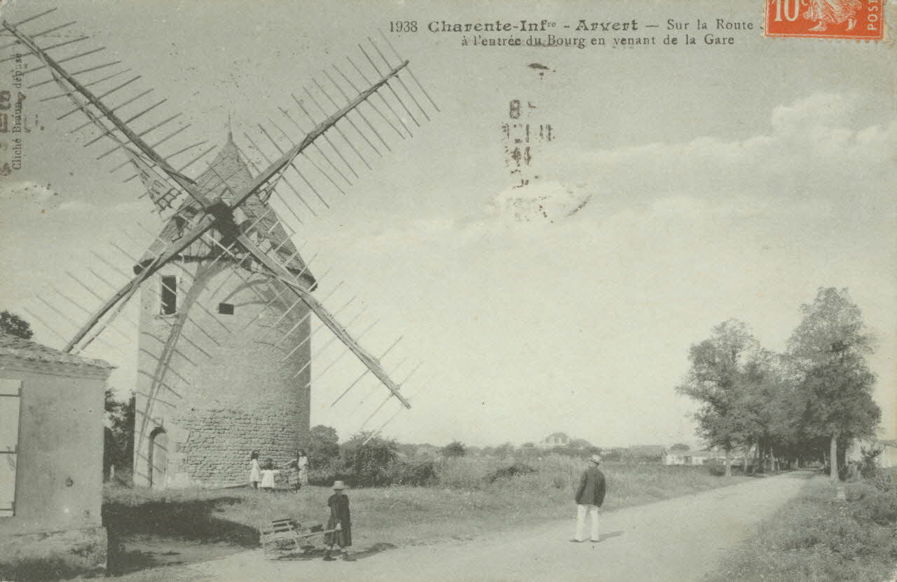 carte postale ARVERT-MOULIN Charente-Maritime 1903-1920 010180 Photo
