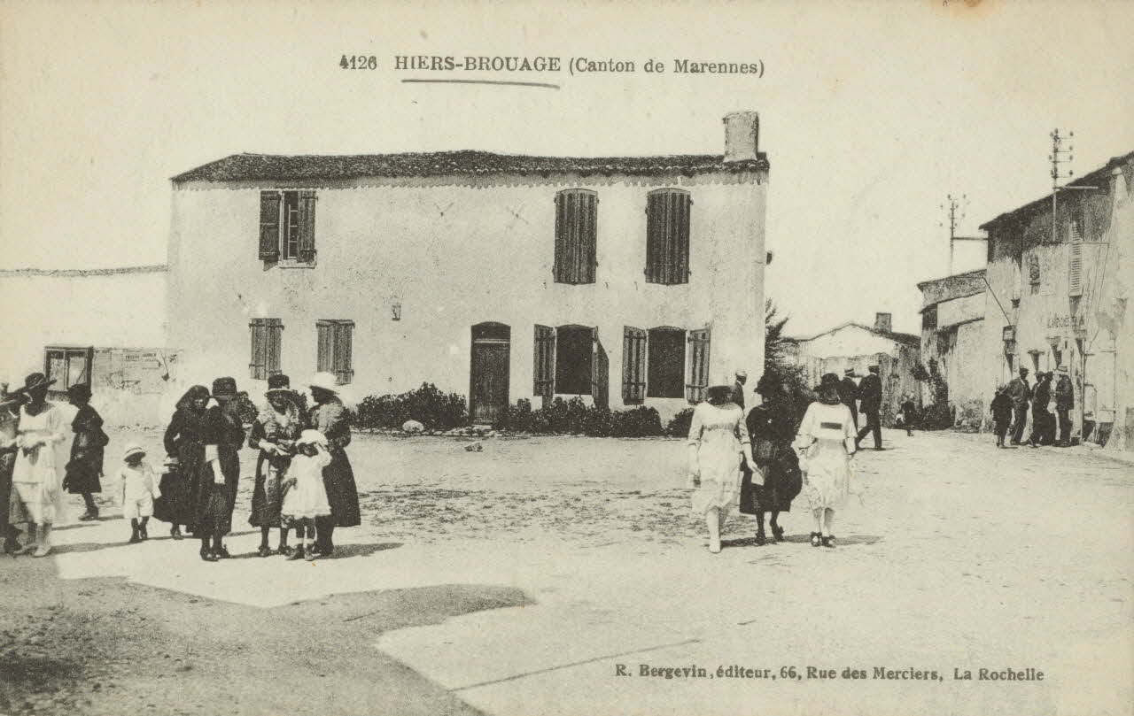 carte postale HIERS-BROUAGE Charente-Maritime 1903-1950 010183 Photo