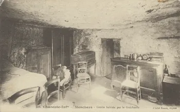carte postale MESCHERS-GROTTE HABITEE Charente-Maritime 1903-1950 010189 Photo