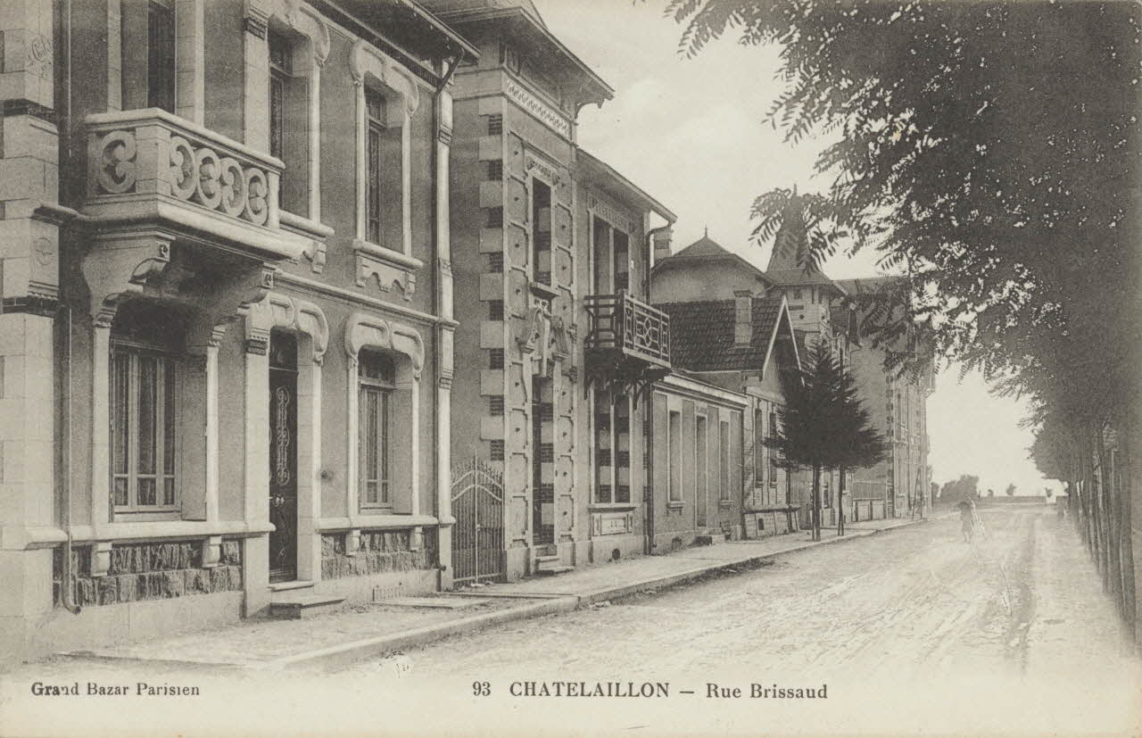 carte postale RUE BRISSAUD Charente-Maritime 1903-1920 010208 Photo