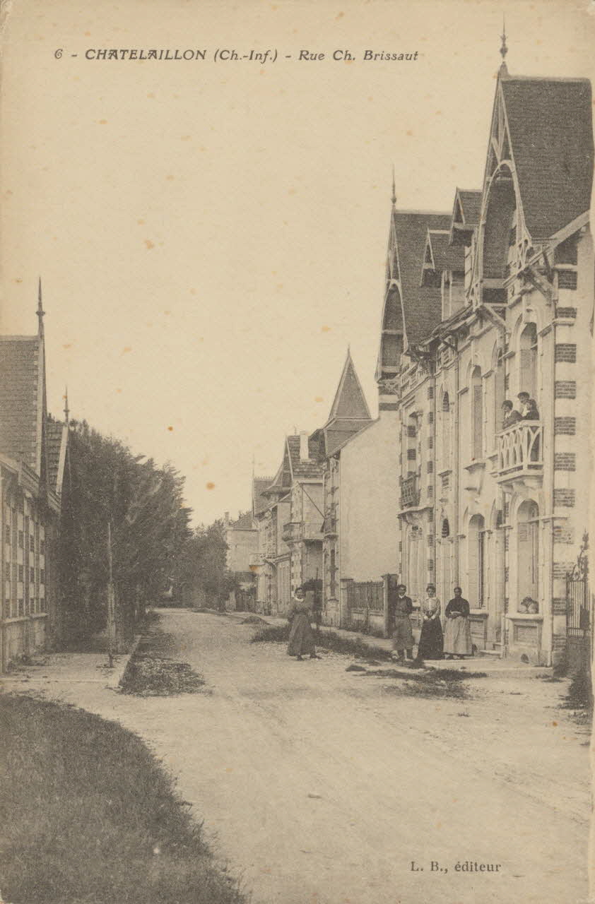 carte postale RUE CH BRISSAUT Charente-Maritime 1903-1920 010209 Photo