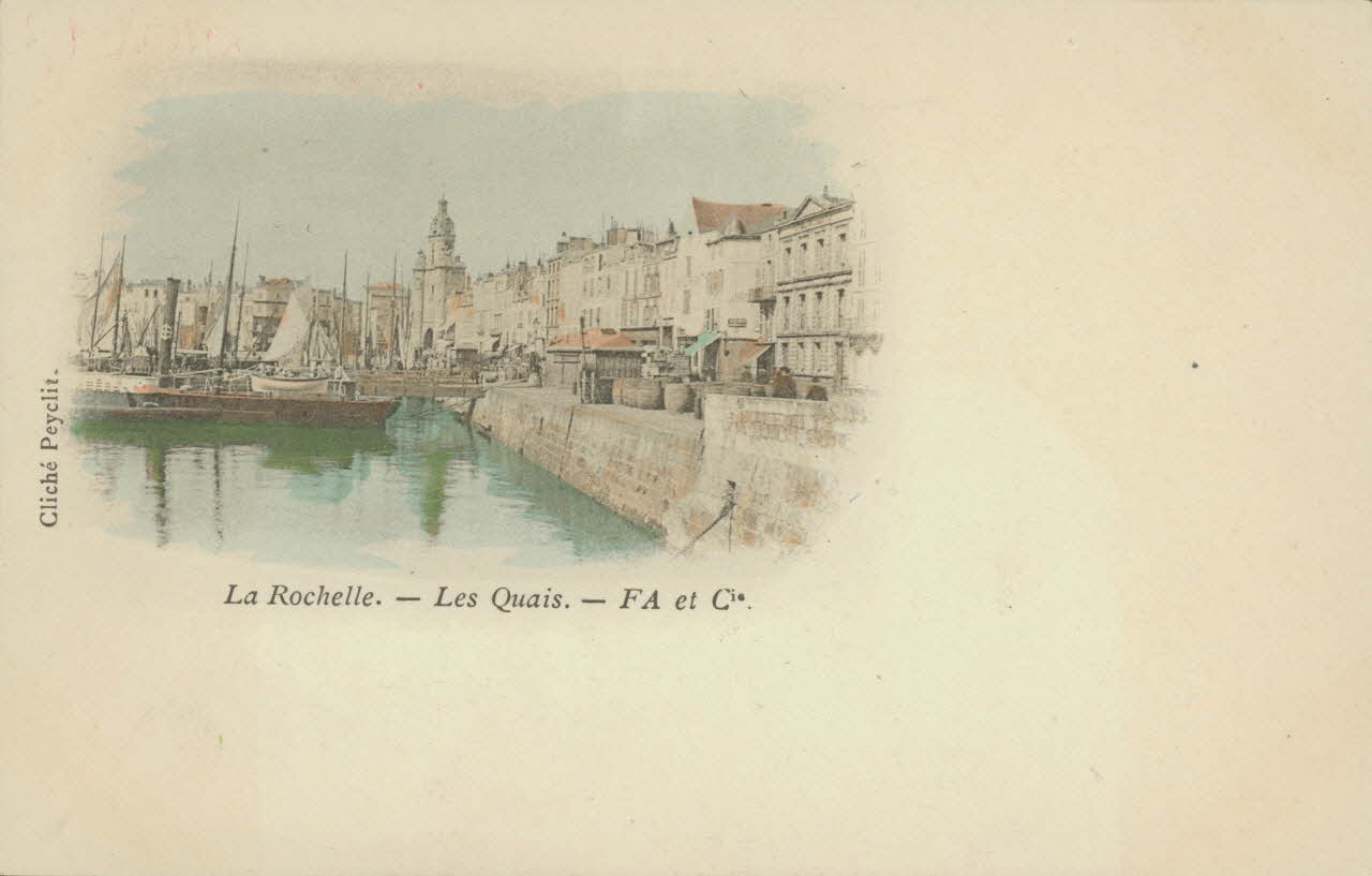 carte postale LES QUAIS Charente-Maritime 1903 010215 Photo