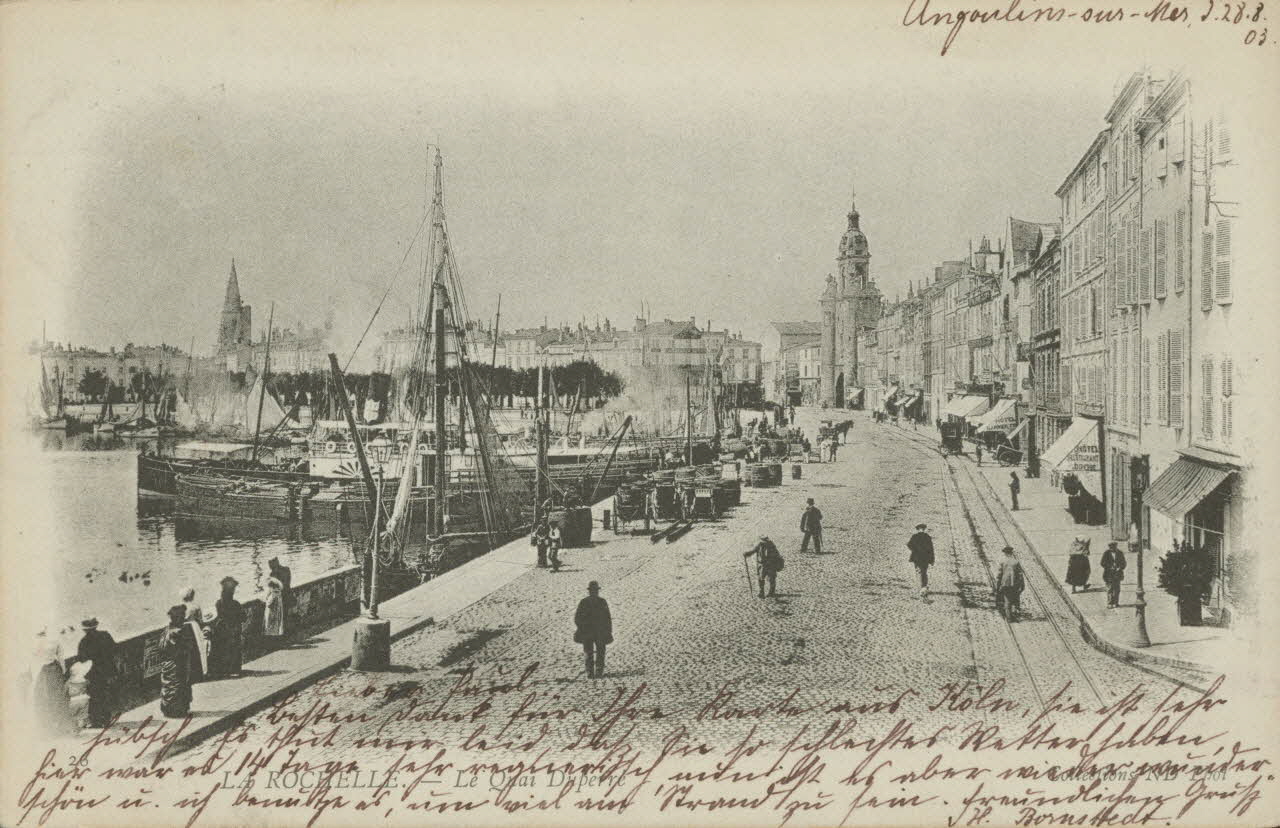 carte postale LE QUAI DUPERRE Charente-Maritime 1903 010225 Photo