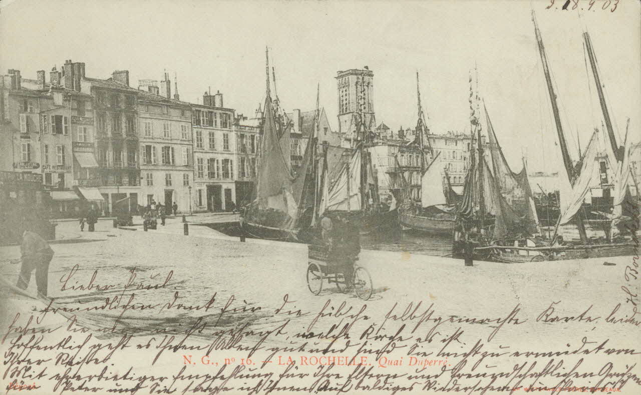 carte postale QUAI DUPERRE Charente-Maritime 1903 010226 Photo