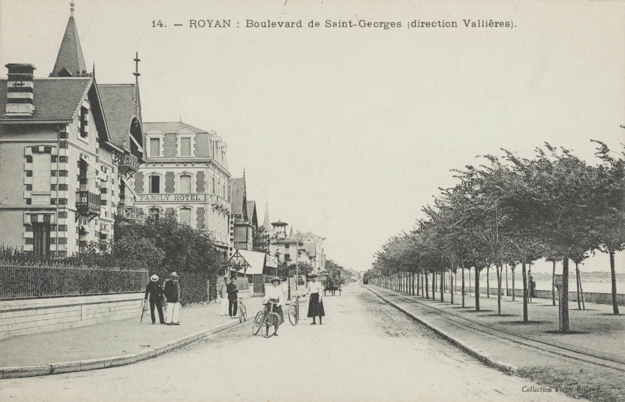 carte postale BOULEVARD DE SAINT-GEORGES Charente-Maritime 1903-1920 010232 Photo