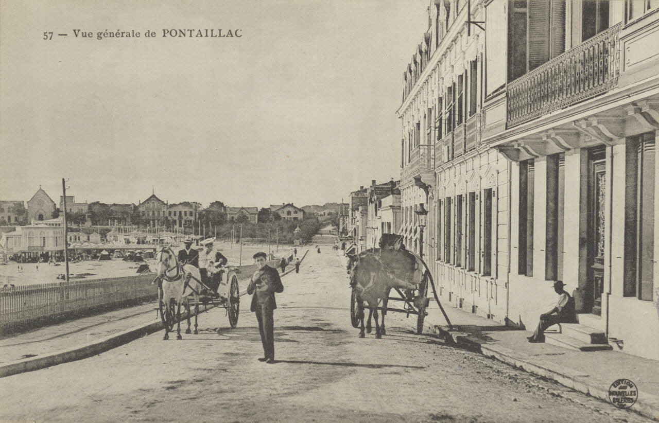 carte postale VUE GENERALE DE PONTAILLAC Charente-Maritime 1903-1920 010235 Photo