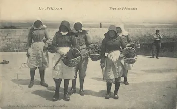 carte postale ILE D'OLERON-TYPE DE PECHEUSES 1903-1920 010279 Photo