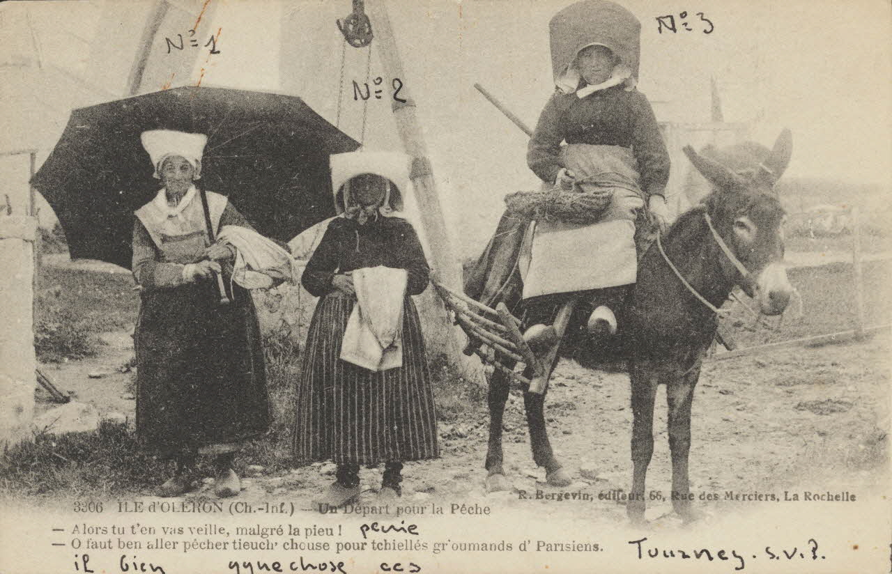 carte postale UN DEPART POUR LA PECHE 1903-1950 010280 Photo