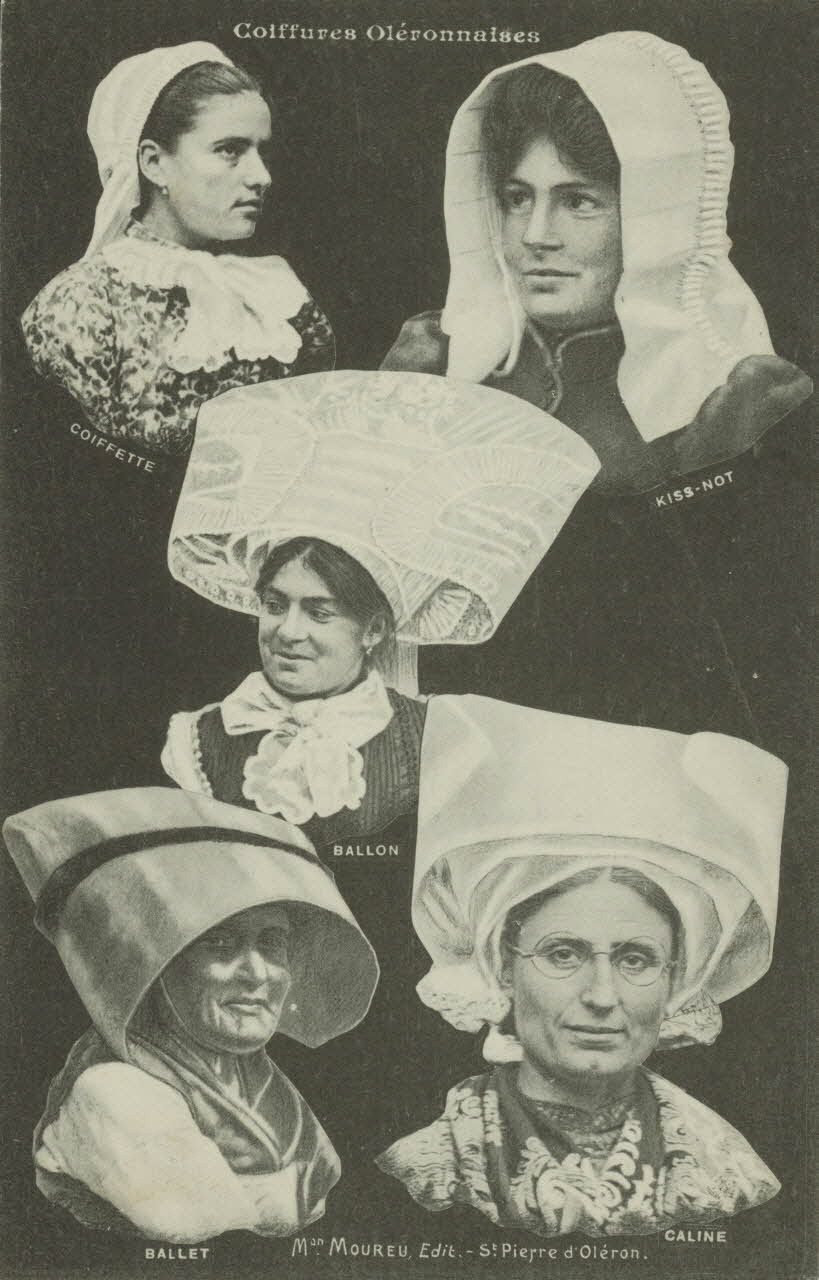 carte postale COIFFURES OLERONNAISES 1903-1950 010291 Photo
