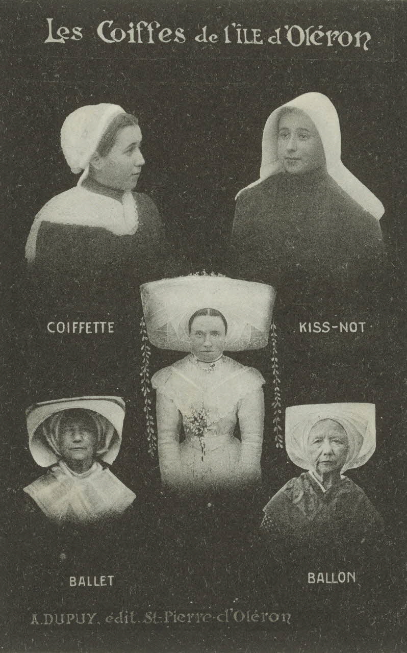 carte postale LES COIFFES DE L'ILE D'OLERON 1903-1950 010292 Photo