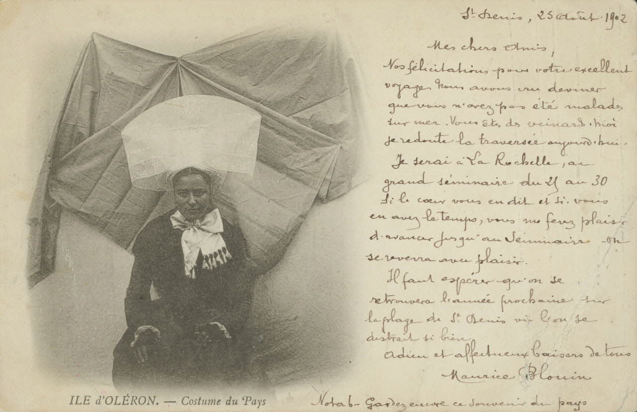 carte postale COSTUME DU PAYS 1902 010293 Photo