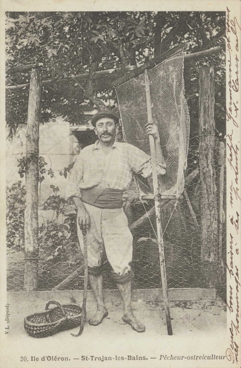 carte postale PECHEUR-OSTREICULTEUR Charente-Maritime 1903 010299 Photo