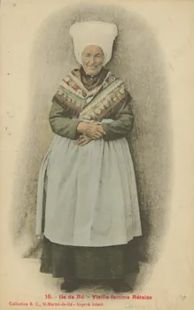 carte postale VIEILLE FEMME RETAISE 1903-1950 010301 Photo