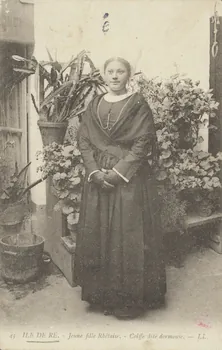 carte postale JEUNE FILLE RHETAISE 1903 010304 Photo