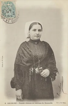 carte postale RHETAISE EN COSTUME DU DIMANCHE 1904 010306 Photo