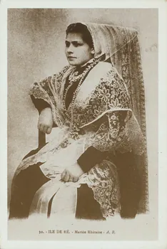 carte postale ILE DE RE-MARIEE RHETAISE (REED) 1950 010314 Photo