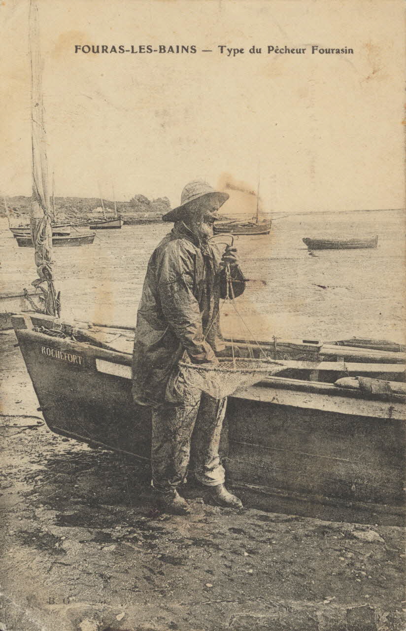 carte postale TYPE DU PECHEUR FOURASIN Charente-Maritime 1903-1950 010330 Photo