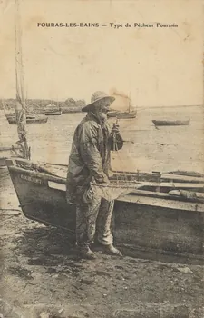 carte postale TYPE DU PECHEUR FOURASIN Charente-Maritime 1903-1950 010330 Photo