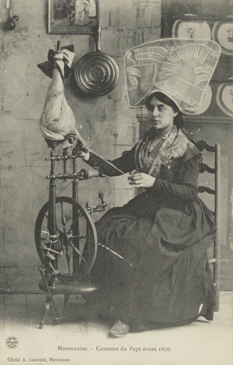 carte postale COSTUME DU PAYS AVANT 1870 Charente-Maritime 1903-1920 010346 Photo