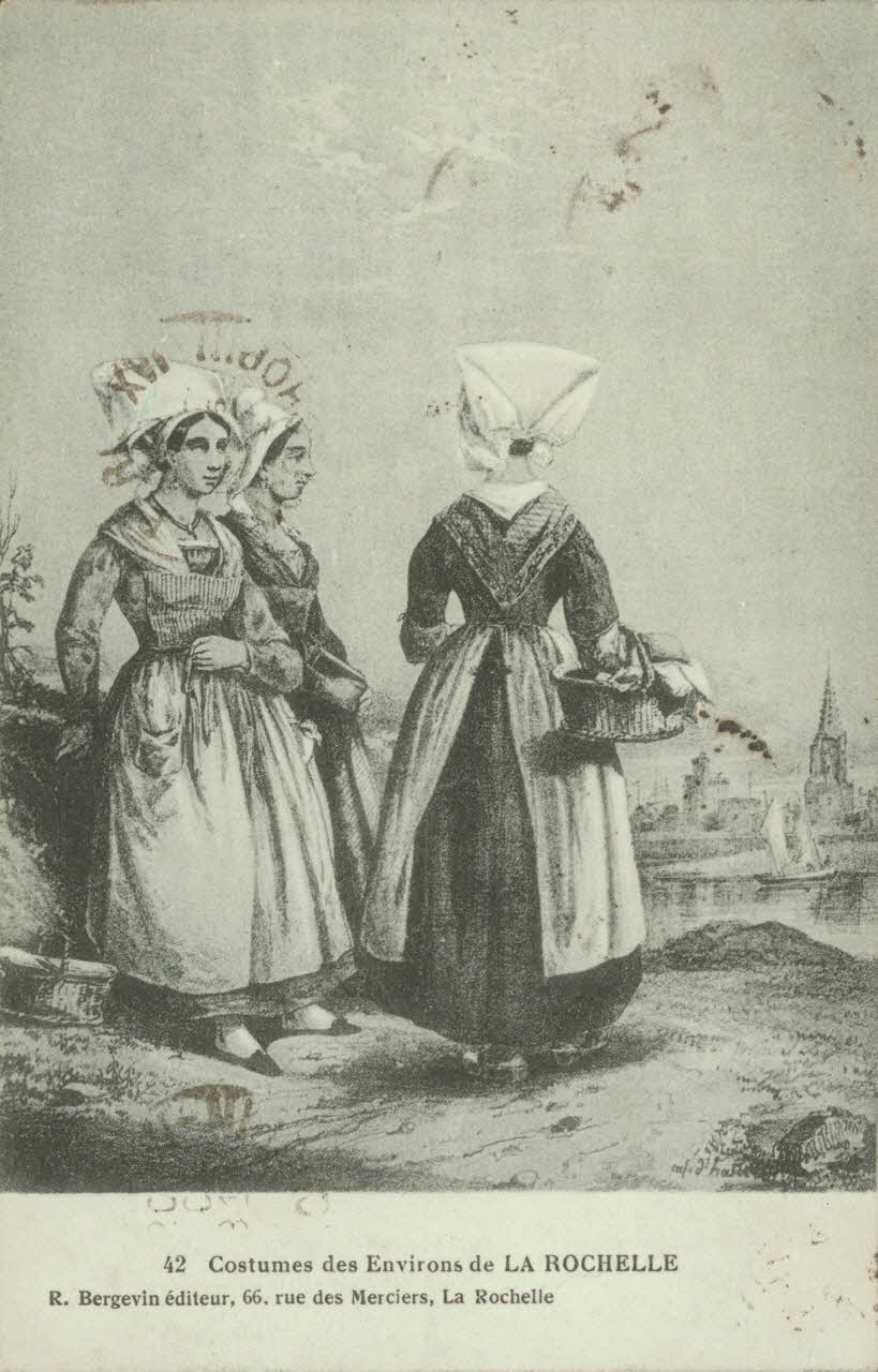 carte postale COSTUMES DES ENVIRONS Charente-Maritime 1916 010361 Photo