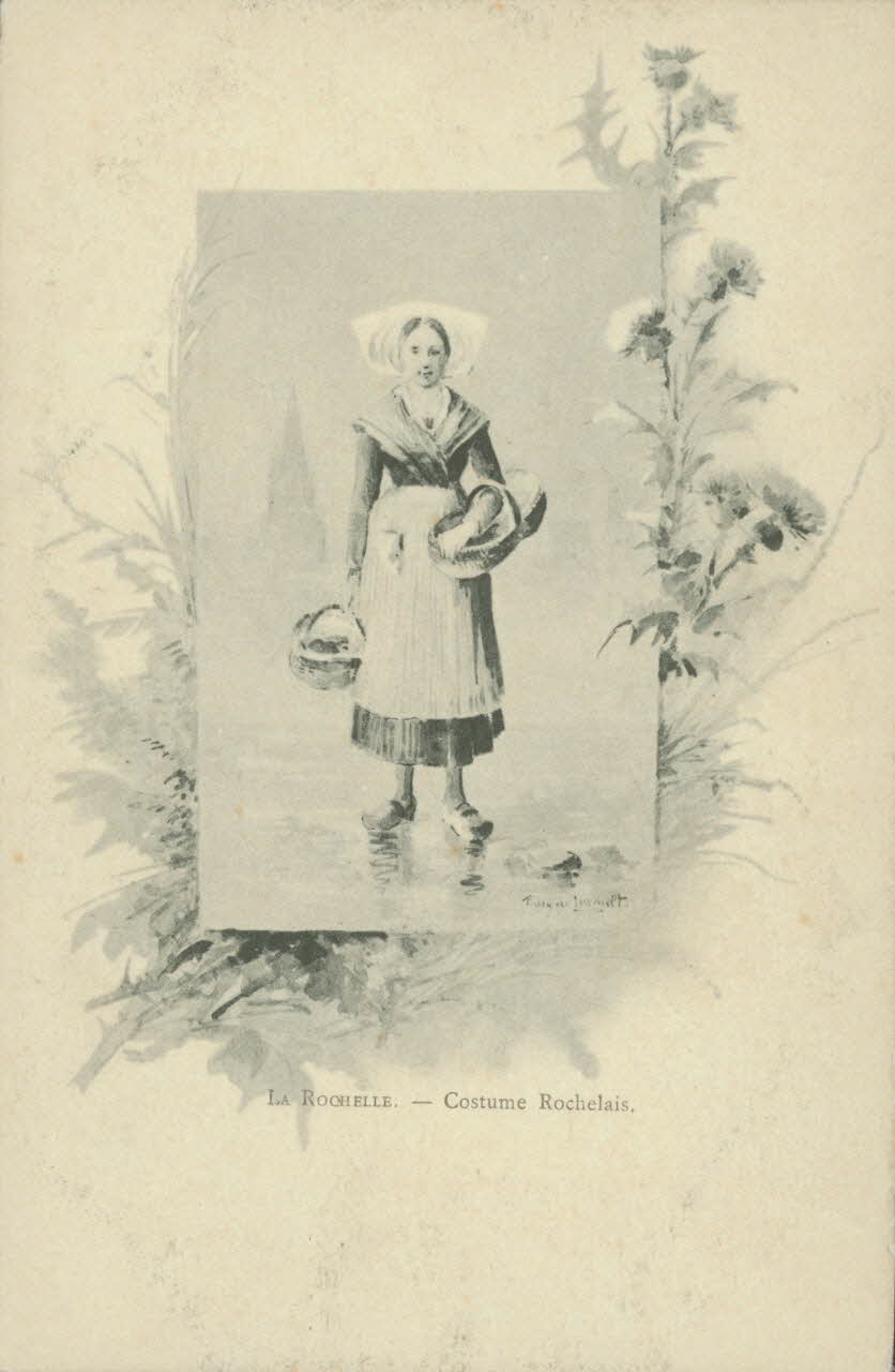 carte postale COSTUME ROCHELAIS Charente-Maritime 1903 010362 Photo