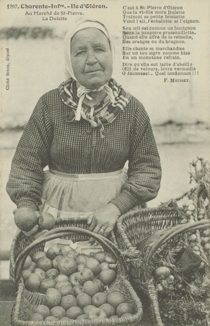carte postale MARCHE DE SAINT-PIERRE. LA DULETTE Charente-Maritime 1903-1920 010381 Photo