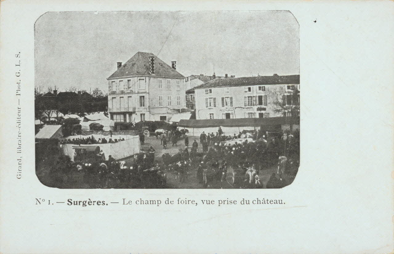 carte postale LE CHAMP DE FOIRE, Charente-Maritime 1903 010397 Photo