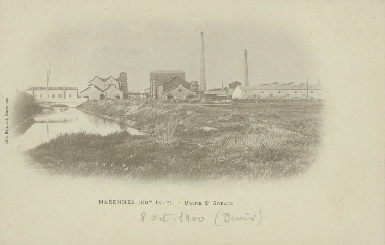 carte postale USINE SAINT-GOBAIN Charente-Maritime 1900 010431 Photo