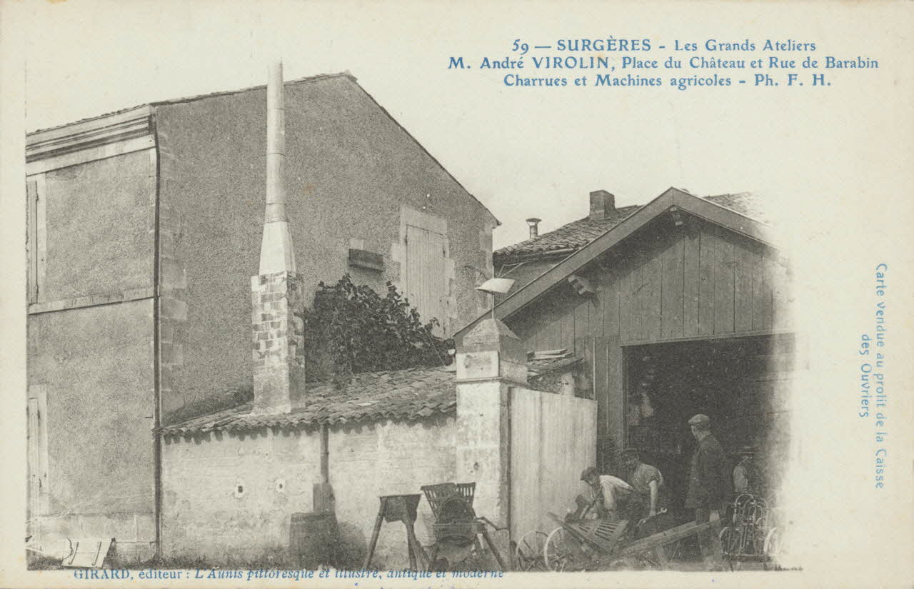 carte postale LES GRANDS ATELIERS Charente-Maritime 1903-1920 010440 Photo