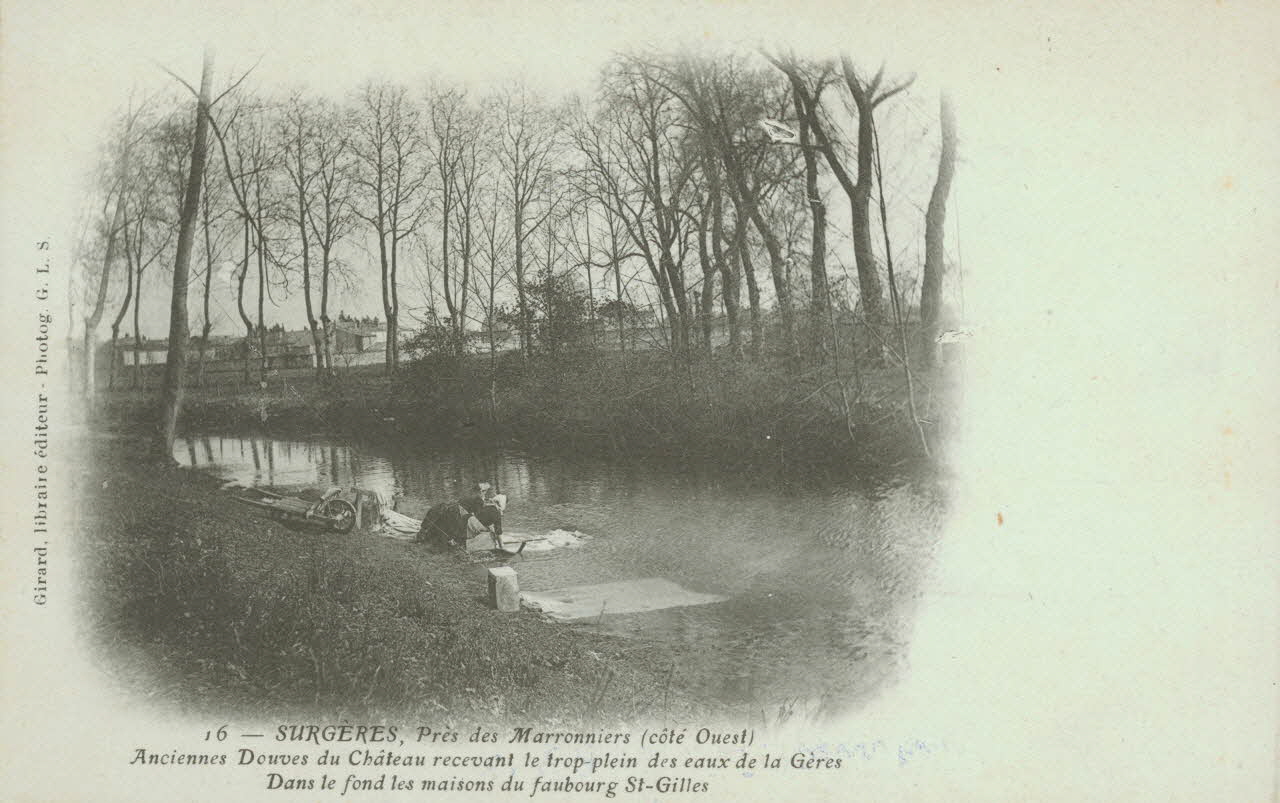 carte postale ANCIENNES DOUVES SAINT GILLES Charente-Maritime 1903 010443 Photo