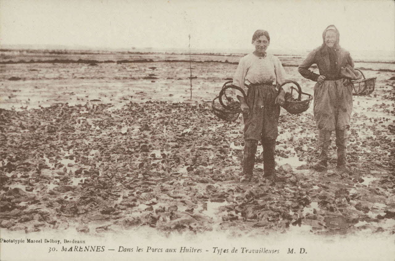 carte postale TYPE DE TRAVAILLEUSES Charente-Maritime 1903-1920 010504 Photo