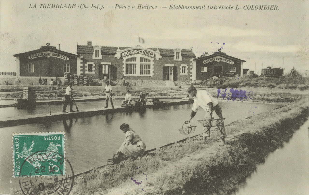 carte postale ETABLISSEMENT L. COLOMBIER Charente-Maritime 1909 010519 Photo