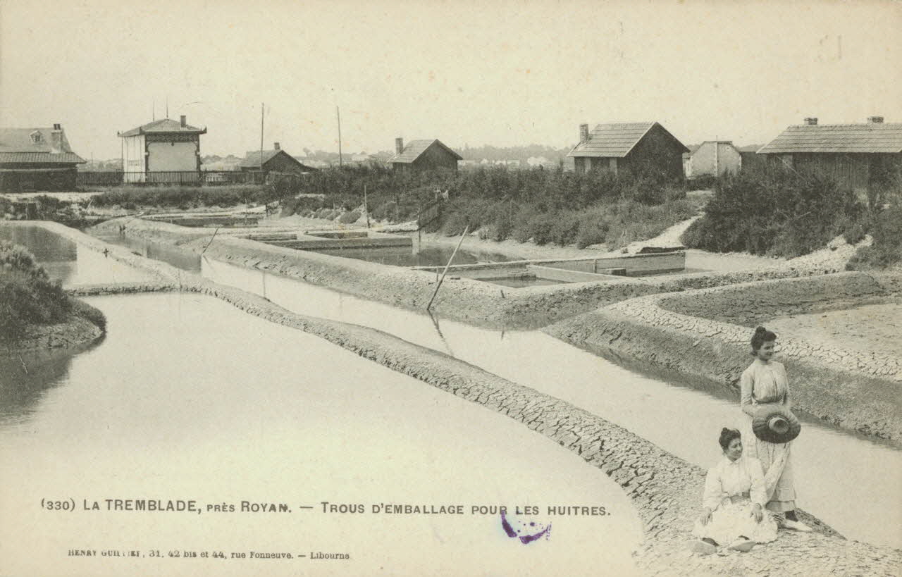 carte postale TROUS D'EMBALLAGE POUR LES HUITRES Charente-Maritime 1903 010522 Photo