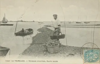 carte postale PECHEURS D'HUITRES, ROUTE NEUVE Charente-Maritime 1903-1920 010523 Photo