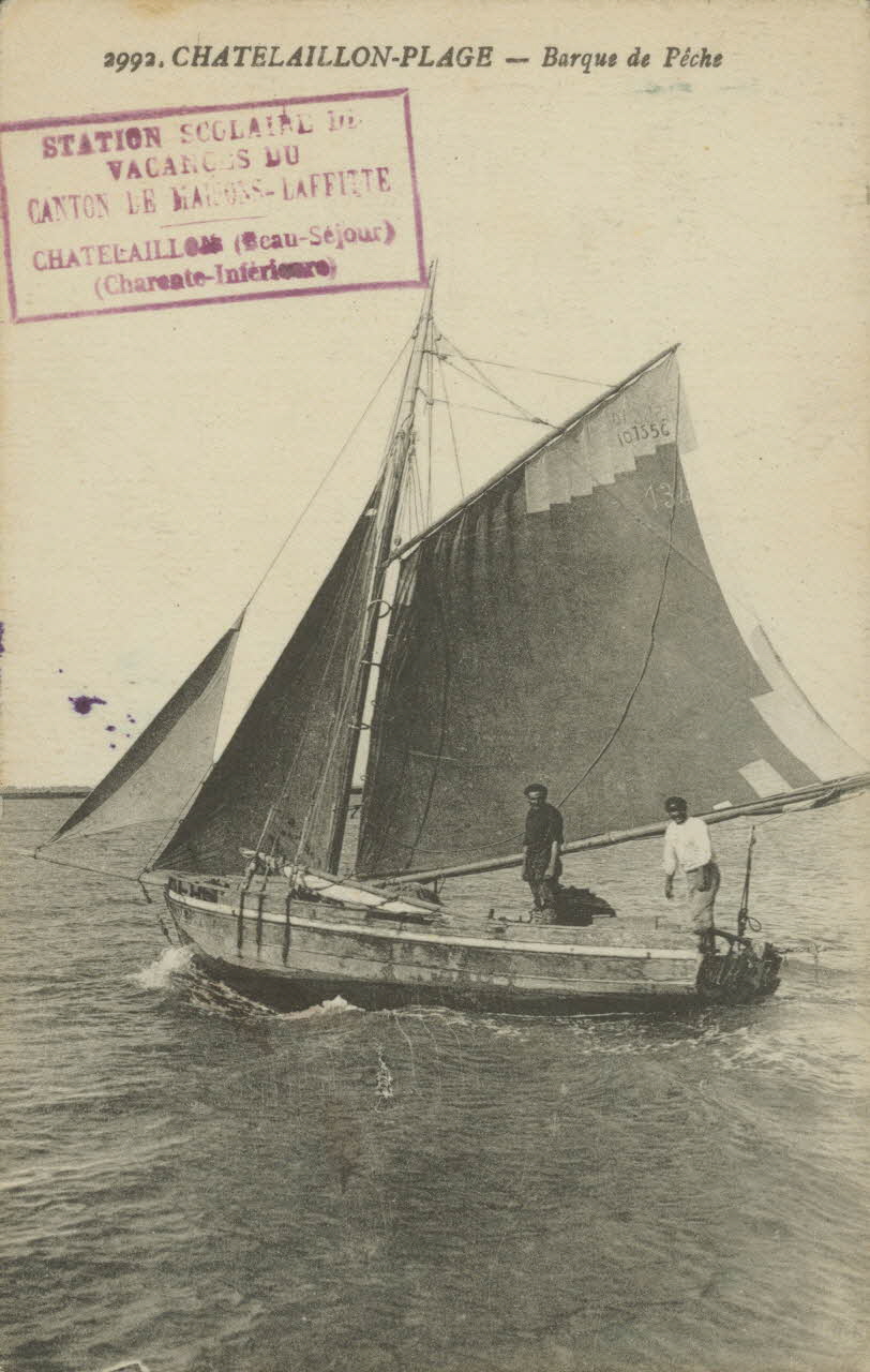 carte postale CHATELAILLON-PLAGE. BARQUE DE PECHE Charente-Maritime 1926 010551 Photo