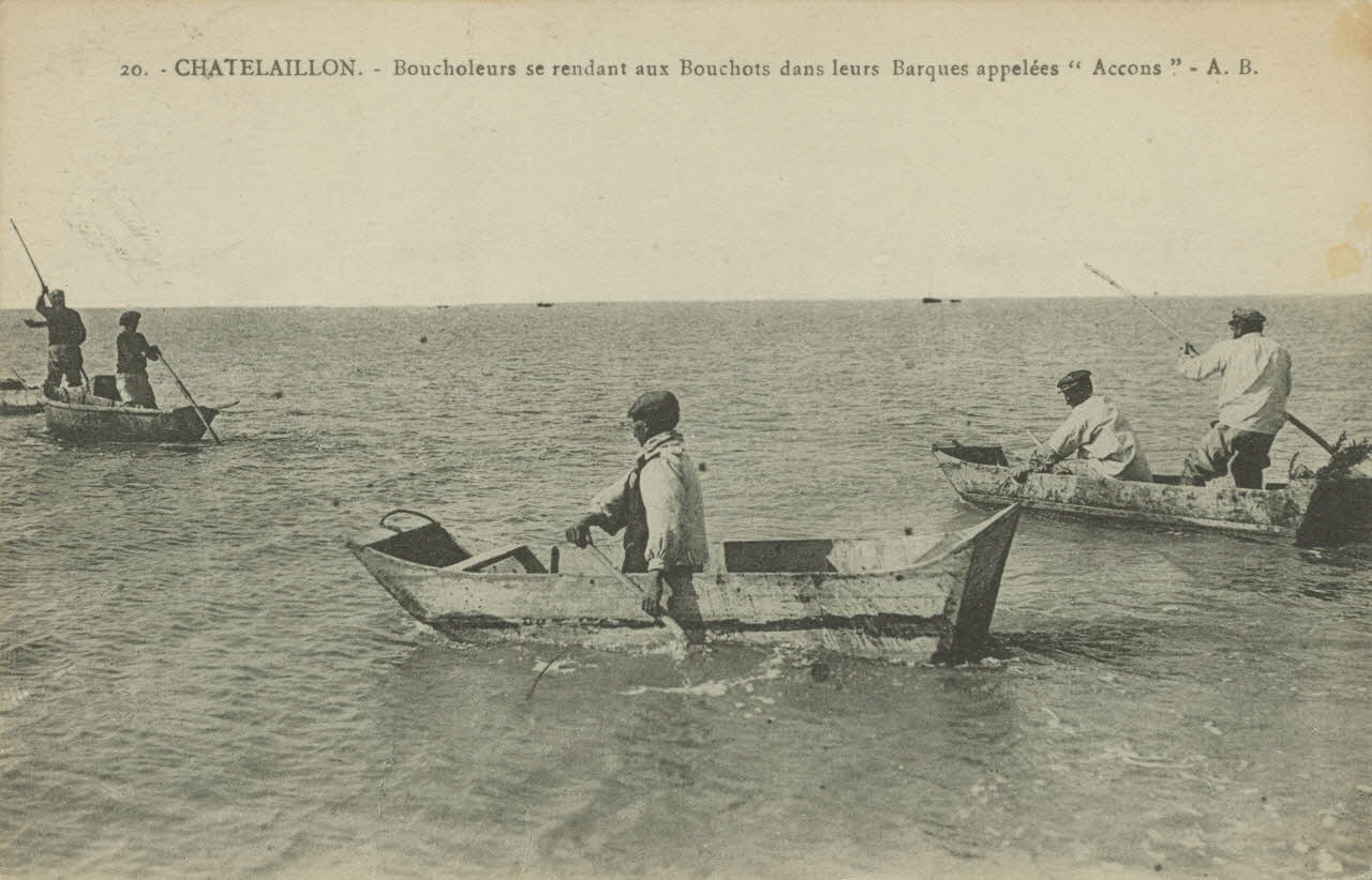 carte postale BOUCHOLEURS ALLANT AUX BOUCHOTS Charente-Maritime 1923 010555 Photo