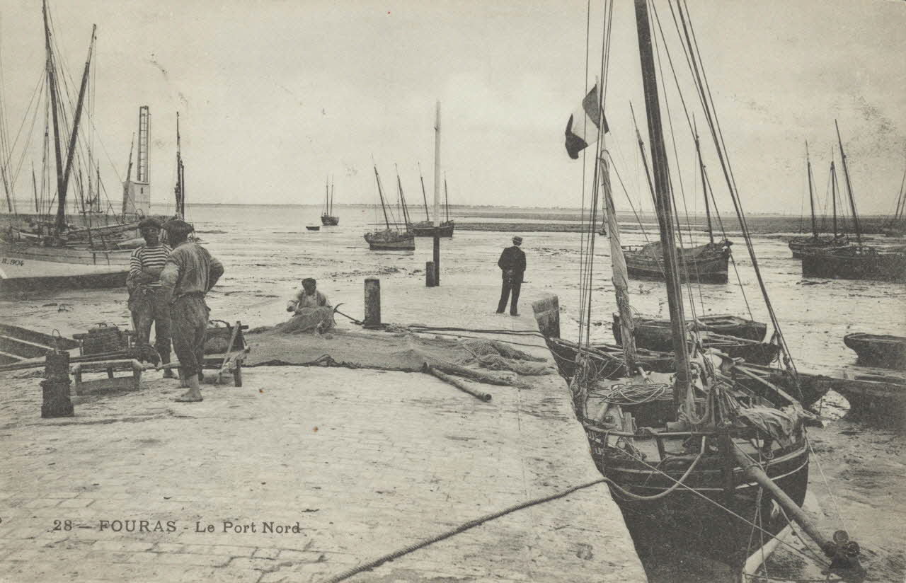 carte postale FOURAS. LE PORT NORD Charente-Maritime 1907 010561 Photo