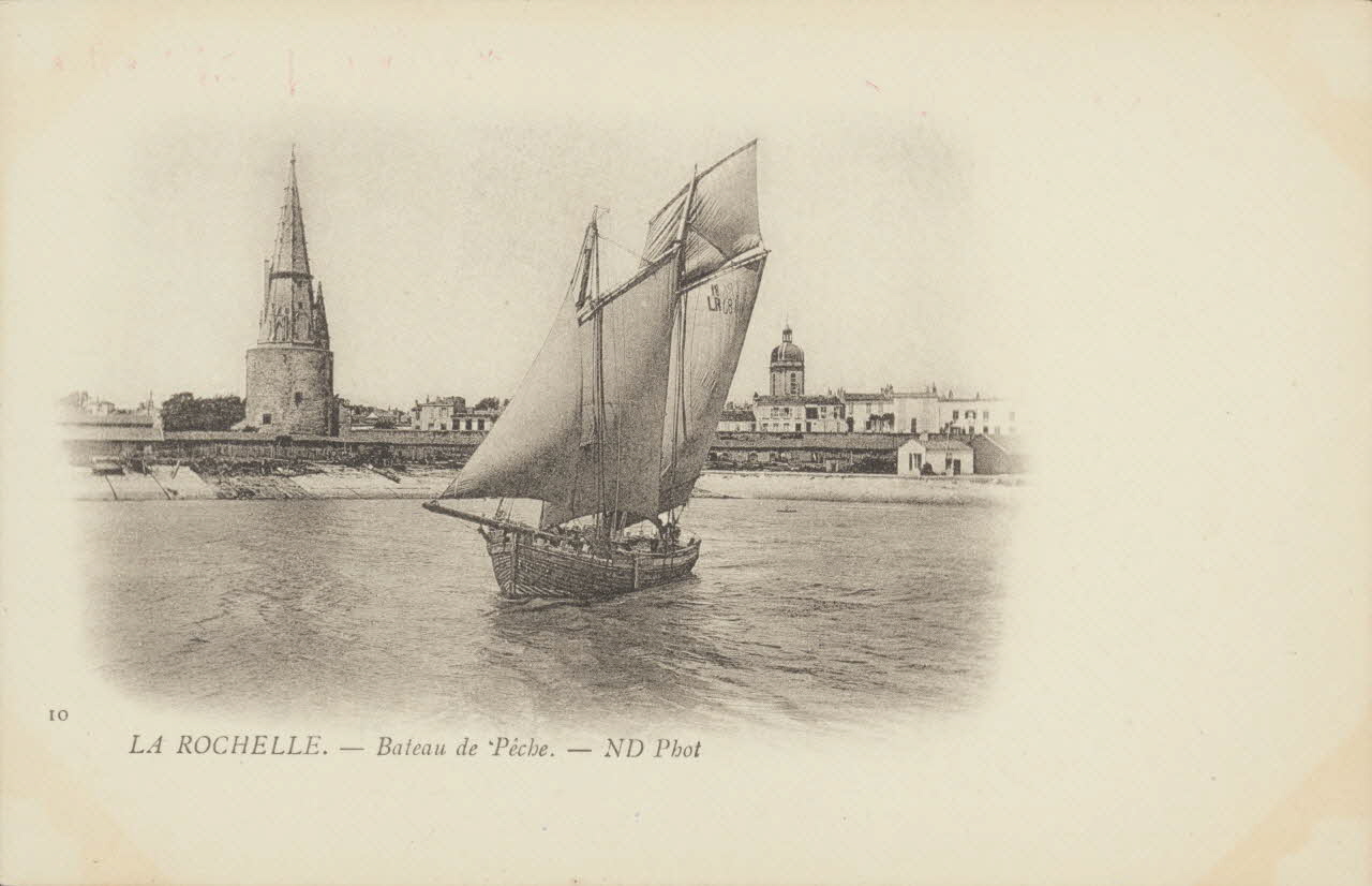 carte postale LA ROCHELLE. BATEAU DE PECHE Charente-Maritime 1903 010579 Photo