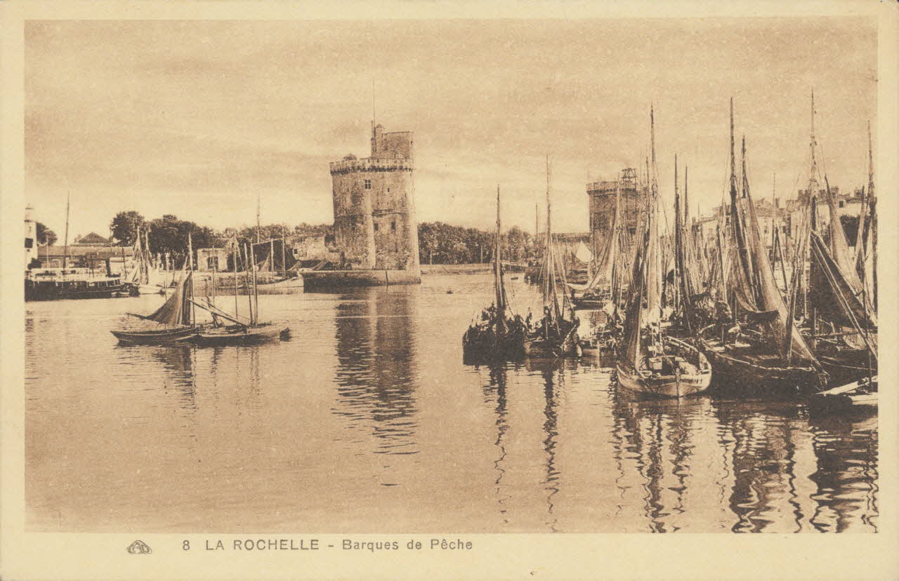 carte postale LA ROCHELLE. BARQUES DE PECHE Charente-Maritime 1903-1920 010583 Photo