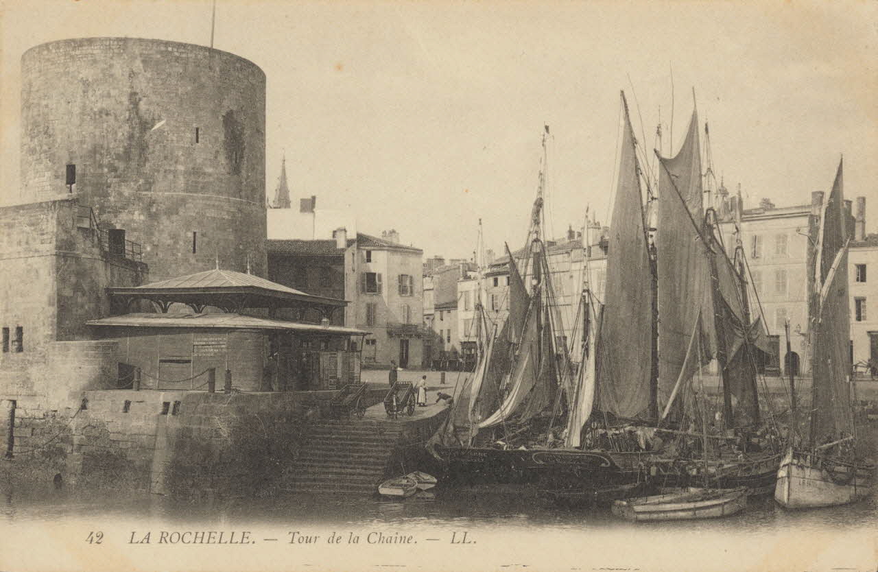 carte postale LA ROCHELLE. TOUR DE LA CHAINE Charente-Maritime 1903-1920 010591 Photo